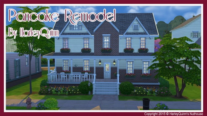 Sims 4 Pancake house remodel at Harley Quinn’s Nuthouse