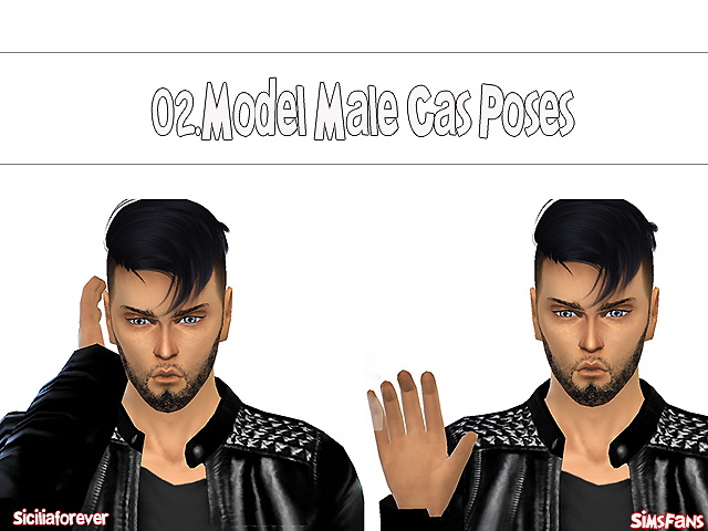 Sims 4 Model Male Cas Poses 02 by Siciliaforever at Sims Fans