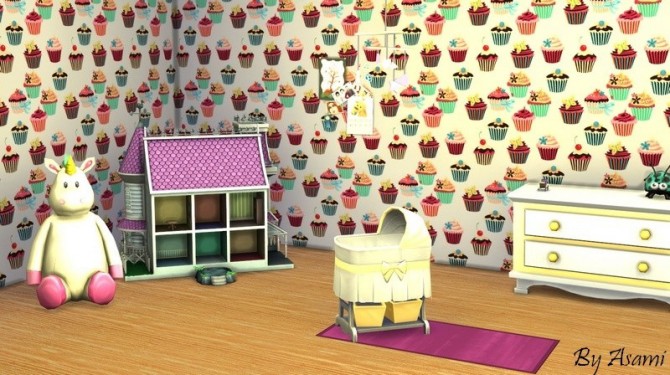 Sims 4 Gourmandise wallpapers by Asami at Sims Artists