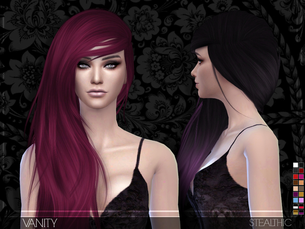 Sims 4 Vanity female hair by Stealthic at TSR