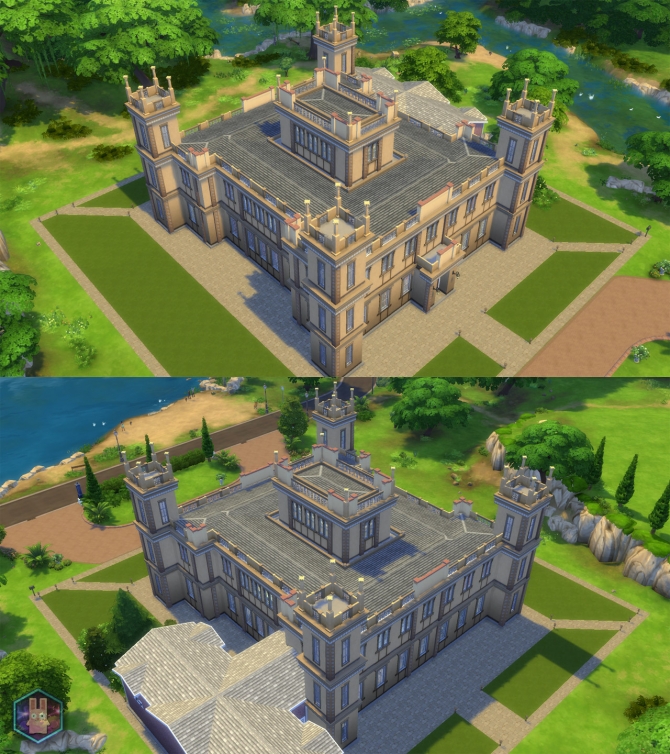 Sims 4 Downton Abbey (Highclere Castle) by Amichan619 at Mod The Sims