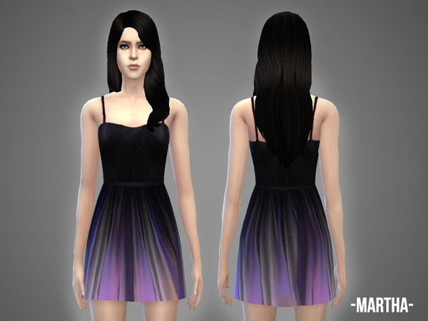 Sims 4 Martha dress by April at TSR