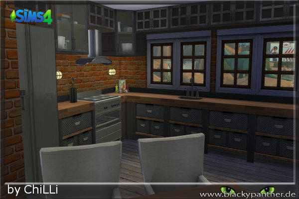 Sims 4 LittleBrick livingroom by ChiLLi at Blacky’s Sims Zoo