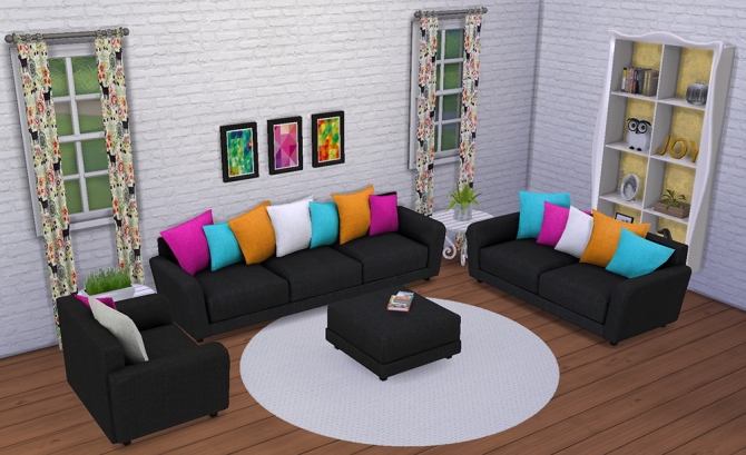 Sims 4 6 living recolors at Saudade Sims