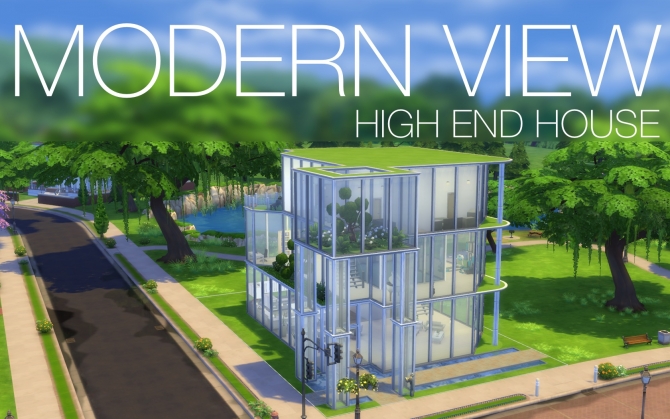 Sims 4 ModernView High End house by dajuberthelot at Mod The Sims