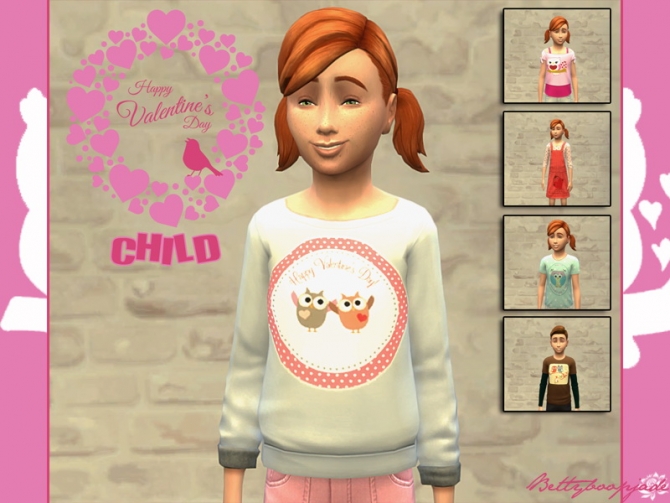 Sims 4 VALENTINE OWLS by Bettyboopjade at Sims Artists