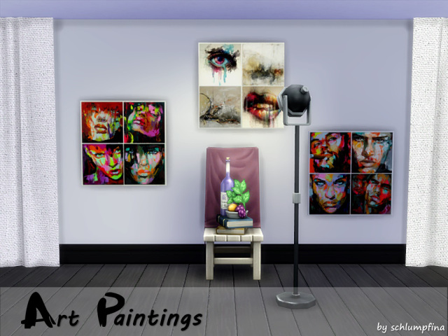 Sims 4 Art Paintings by schlumpfina at My Fabulous Sims