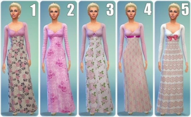 Sims 4 Sleeping Beauty dresses at Annett’s Sims 4 Welt