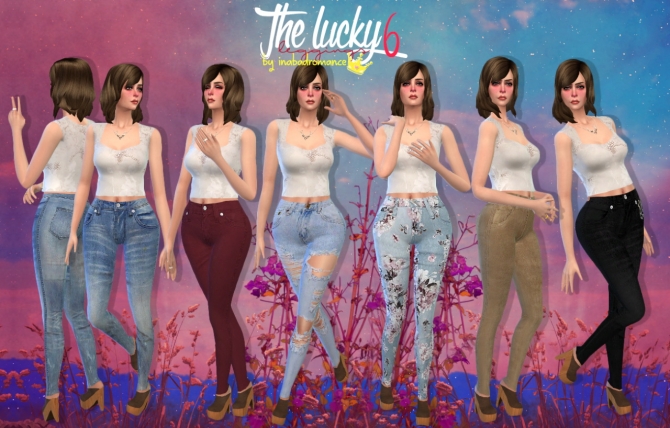 Sims 4 The lucky 6 bottoms at In a bad Romance