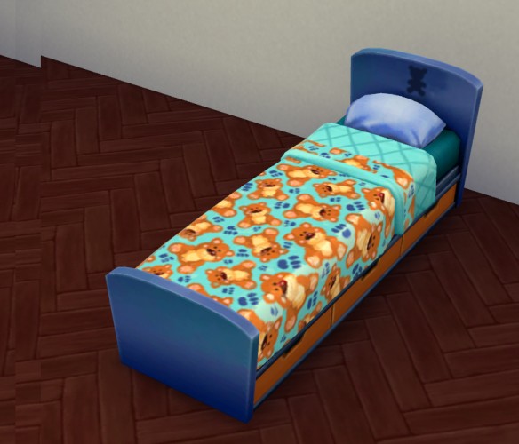 Teddy Bear Kiddie's Bed Set by Lauren_Cheerio at Mod The Sims » Sims 4 ...