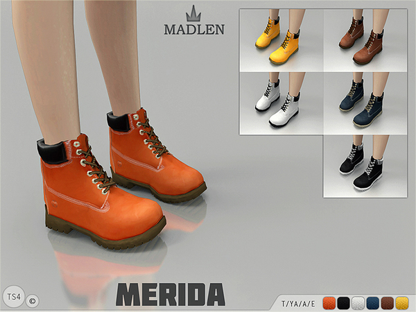 Sims 4 Madlen Merida Boots by MJ95 at TSR