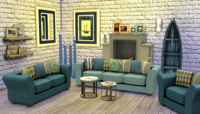 Sims 4 Kinlet living by Oldbox at All 4 Sims
