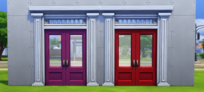 Sims 4 3 Tile Front Door recolors by Stephen7859 at Mod The Sims