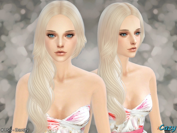 Sims 4 Danity Hair by Cazy at TSR