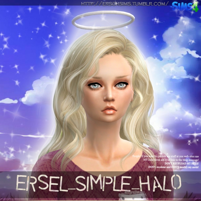Sims 4 Simple Halo by Ersel at ErSch Sims