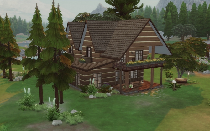 Sims 4 House 08 A love and a cabin at Via Sims