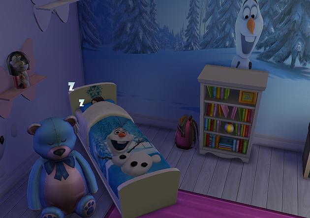 Sims 4 Frozen 2 Bed at Splay