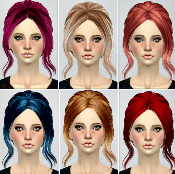 Sims 4 B fly Sims 082,085 hair retextures at Jenni Sims