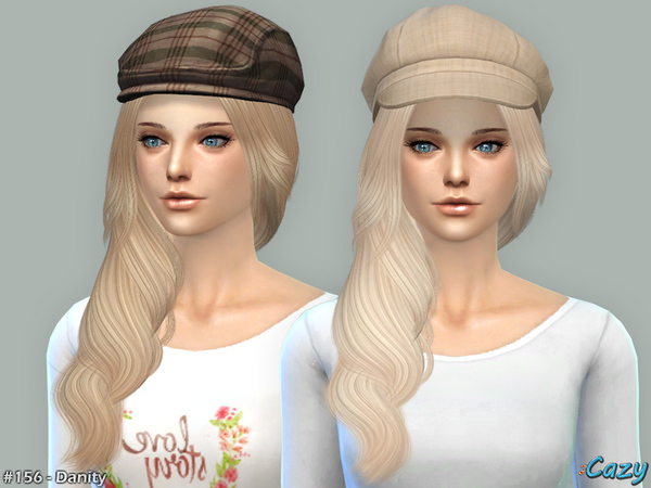 Sims 4 Danity Hair by Cazy at TSR