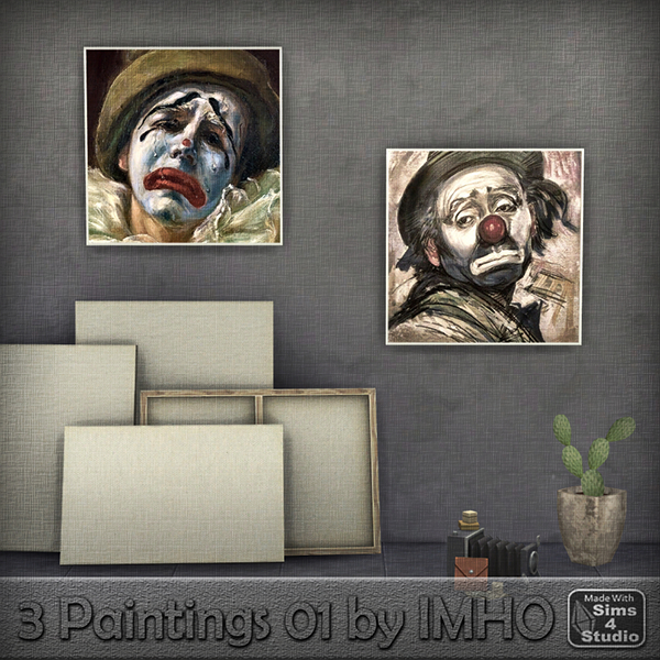 Sims 4 3 paintings at IMHO Sims 4