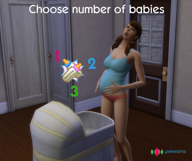 Sims 4 Choose number of babies by pekesims at Mod The Sims