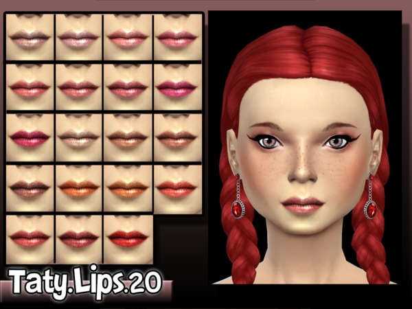 Sims 4 Lips 20 by Taty at TSR