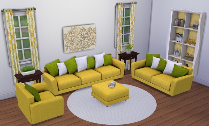 Sims 4 6 living recolors at Saudade Sims