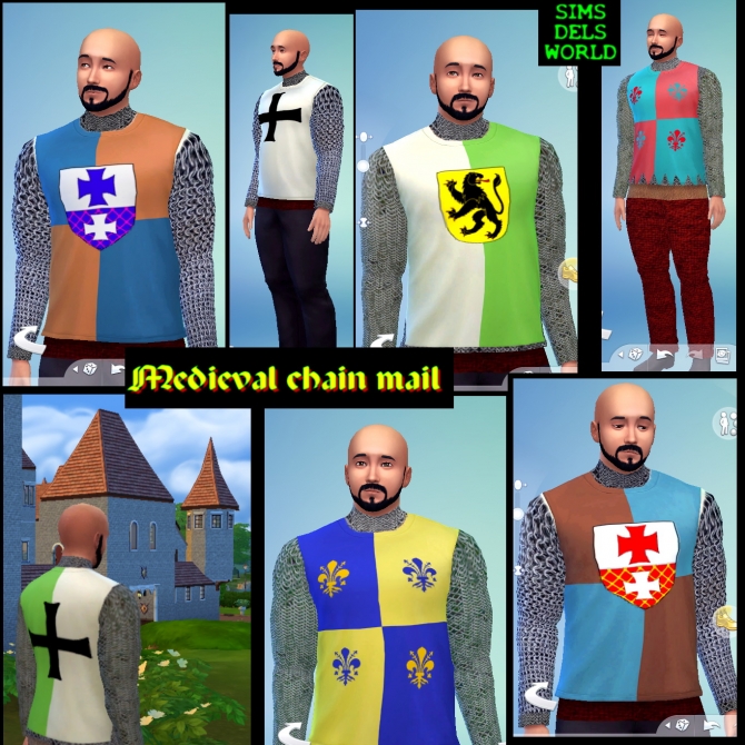 Sims 4 Medieval trousers and top at SimsDelsWorld