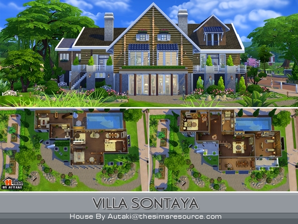 Sims 4 Villa Sontaya by autaki at TSR