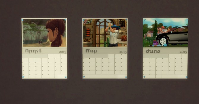 Sims 4 MTS Official 2015 Calendar by HugeLunatic at Mod The Sims