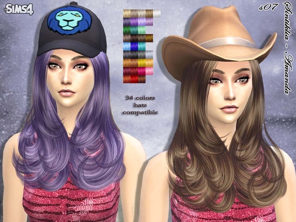 Sims 4 Hair s07 Amanda by Sintiklia at TSR