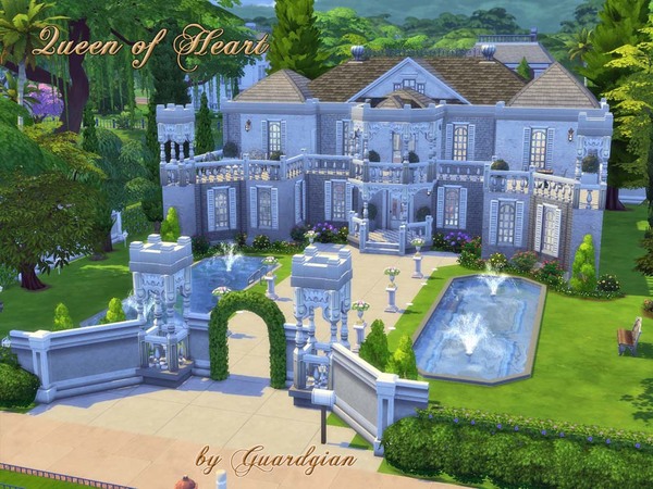 Sims 4 Queen of Heart house by Guardgian at TSR