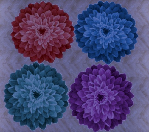 Sims 4 10 cute flower rugs at Amberlyn Designs