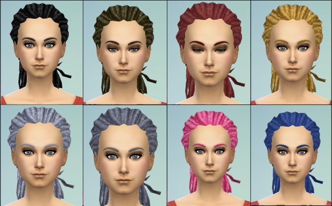 Sims 4 University dreads conversion by necrodog at Mod The Sims