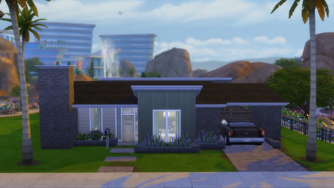 Sims 4 Modern 1951 house by RayanStar at Mod The Sims