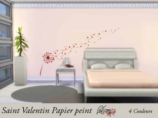 Sims 4 SAINT VALENTINE wallpaper by loliam at Sims Artists