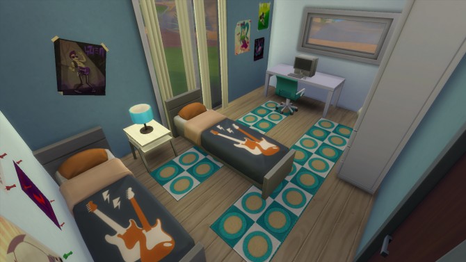 Sims 4 Modern 1951 house by RayanStar at Mod The Sims
