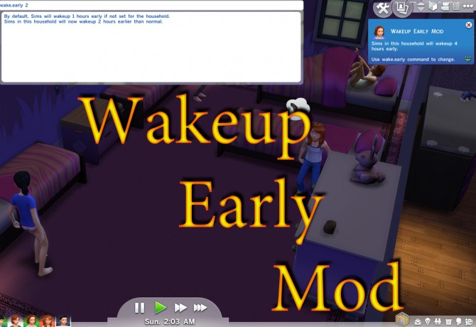 Sims 4 Wakeup Early Mod by scumbumbo at Mod The Sims