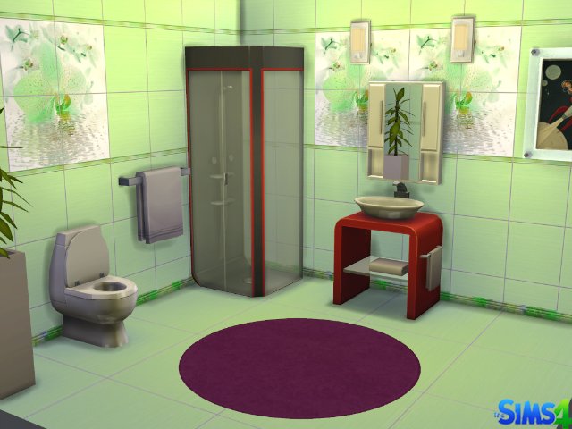 Sims 4 Orchid tile set by Red Queen at ihelensims