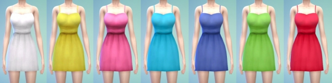 Sims 4 Flossy style dress at manuea Pinny