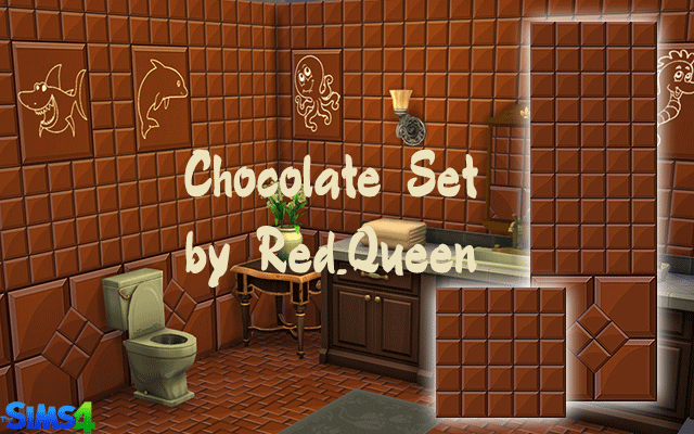 Sims 4 Chocolate Set by Red Queen at ihelensims