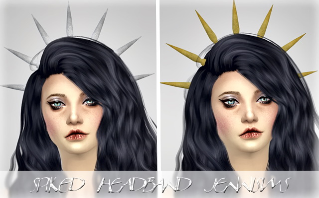 Sims 4 Spiked Headband at Jenni Sims