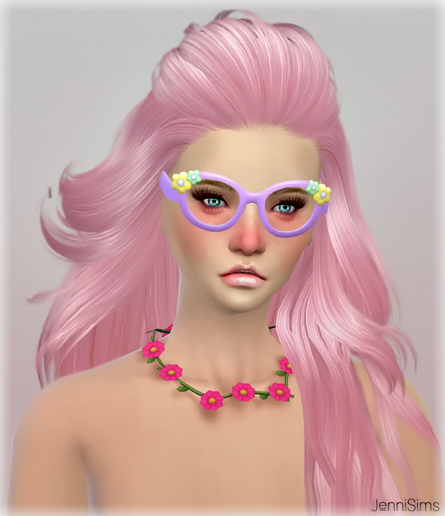 Sims 4 Glasses and Necklace O.R. conversion at Jenni Sims