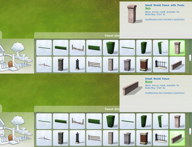 Sims 4 Liberated Fences 4 by plasticbox at Mod The Sims