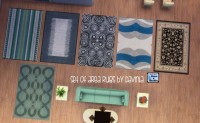 Set of Six Area Rugs by Davinia at Mod The Sims