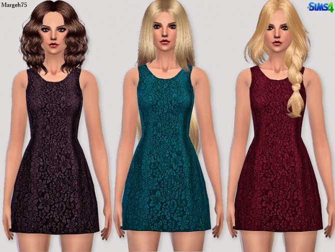 Sims 4 Ariella Dress by Margie at Sims Addictions