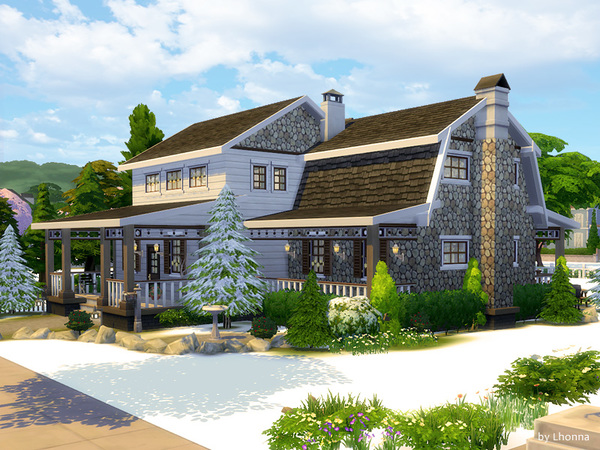 Sims 4 Winter Morning house by Lhonna at TSR