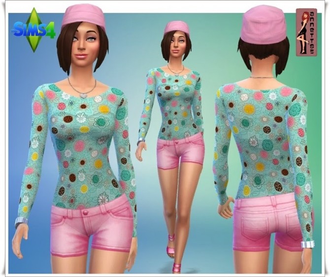 Sims 4 Rebecca Shirts & Shorts at Annett’s Sims 4 Welt