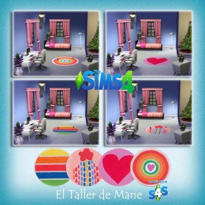 Sims 4 Round carpets at El Taller de Mane