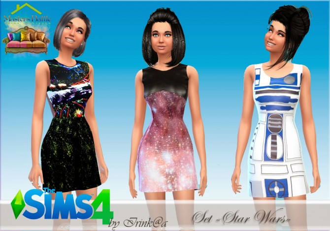Sims 4 Star Wars dresses set at Irink@a